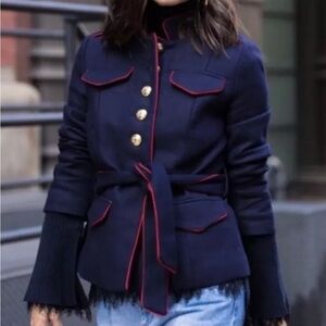 Banana Republic x Olivia Palermo Women's sz M Military Style Jacket Eclectic